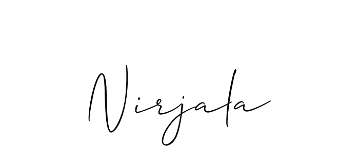 Nirjala stylish signature style. Best Handwritten Sign (Allison_Script) for my name. Handwritten Signature Collection Ideas for my name Nirjala. Nirjala signature style 2 images and pictures png