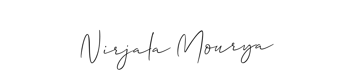 Design your own signature with our free online signature maker. With this signature software, you can create a handwritten (Allison_Script) signature for name Nirjala Mourya. Nirjala Mourya signature style 2 images and pictures png