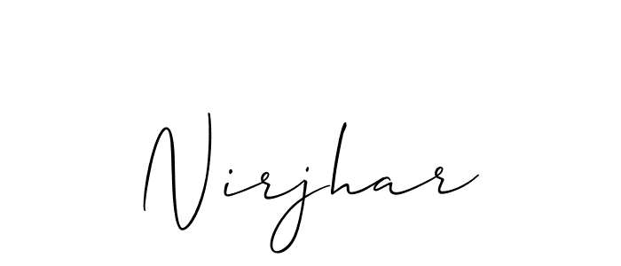 You should practise on your own different ways (Allison_Script) to write your name (Nirjhar) in signature. don't let someone else do it for you. Nirjhar signature style 2 images and pictures png