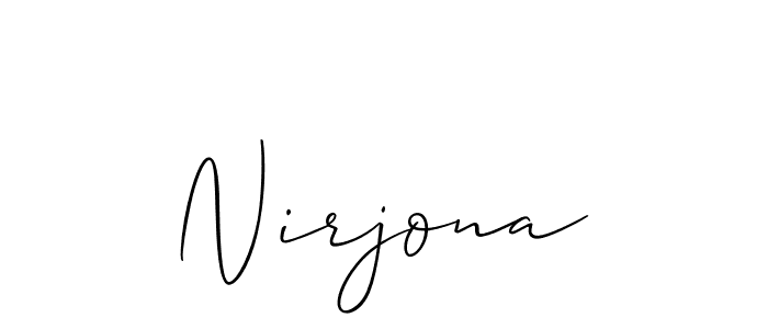 You can use this online signature creator to create a handwritten signature for the name Nirjona. This is the best online autograph maker. Nirjona signature style 2 images and pictures png
