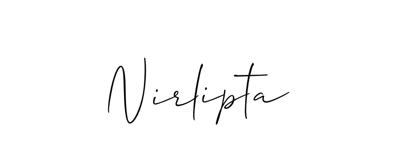 Best and Professional Signature Style for Nirlipta. Allison_Script Best Signature Style Collection. Nirlipta signature style 2 images and pictures png