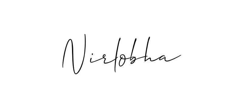 Make a beautiful signature design for name Nirlobha. Use this online signature maker to create a handwritten signature for free. Nirlobha signature style 2 images and pictures png