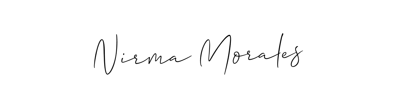 You can use this online signature creator to create a handwritten signature for the name Nirma Morales. This is the best online autograph maker. Nirma Morales signature style 2 images and pictures png