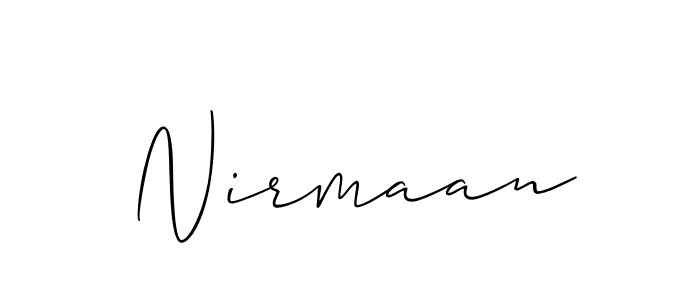 Also we have Nirmaan name is the best signature style. Create professional handwritten signature collection using Allison_Script autograph style. Nirmaan signature style 2 images and pictures png