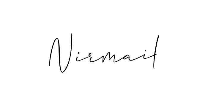 Make a short Nirmail signature style. Manage your documents anywhere anytime using Allison_Script. Create and add eSignatures, submit forms, share and send files easily. Nirmail signature style 2 images and pictures png