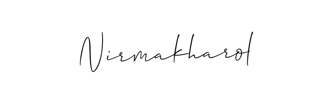 How to make Nirmakharol signature? Allison_Script is a professional autograph style. Create handwritten signature for Nirmakharol name. Nirmakharol signature style 2 images and pictures png