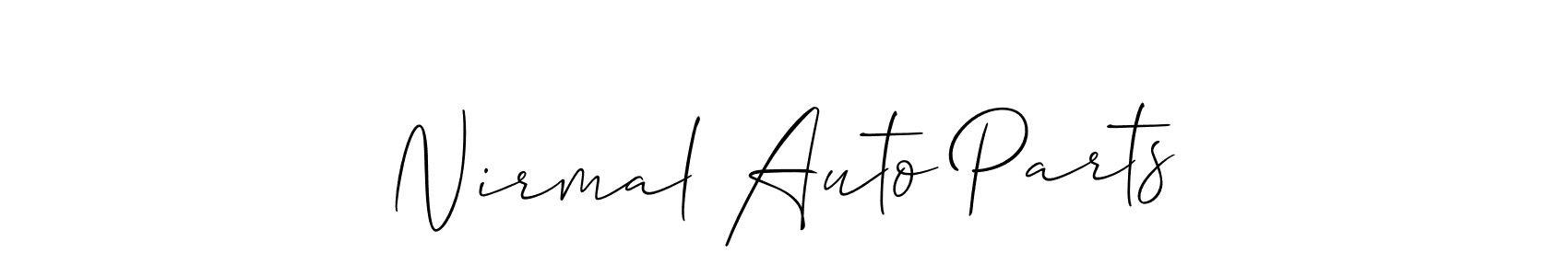 Best and Professional Signature Style for Nirmal Auto Parts. Allison_Script Best Signature Style Collection. Nirmal Auto Parts signature style 2 images and pictures png