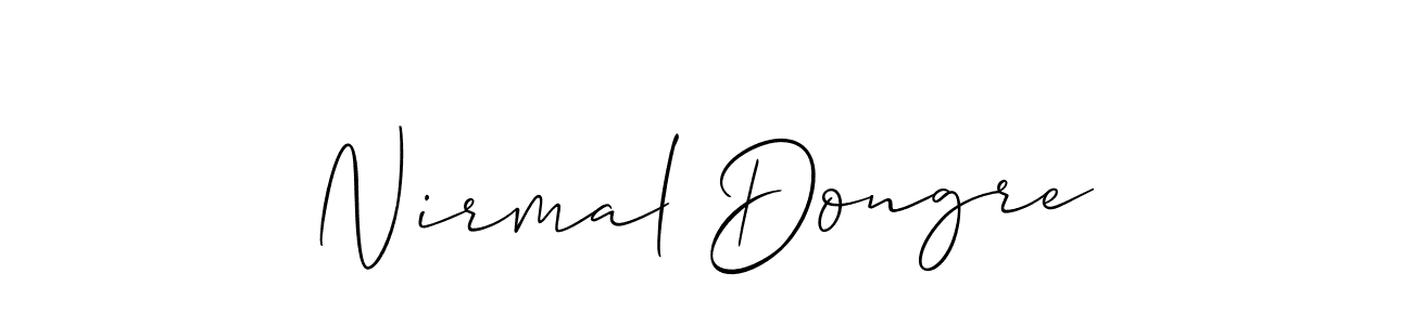 Similarly Allison_Script is the best handwritten signature design. Signature creator online .You can use it as an online autograph creator for name Nirmal Dongre. Nirmal Dongre signature style 2 images and pictures png