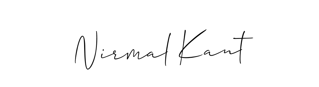 Also we have Nirmal Kant name is the best signature style. Create professional handwritten signature collection using Allison_Script autograph style. Nirmal Kant signature style 2 images and pictures png