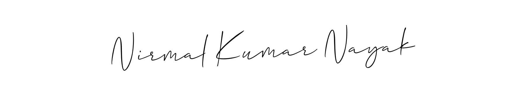 Also we have Nirmal Kumar Nayak name is the best signature style. Create professional handwritten signature collection using Allison_Script autograph style. Nirmal Kumar Nayak signature style 2 images and pictures png