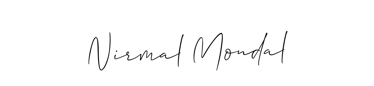 Make a beautiful signature design for name Nirmal Mondal. With this signature (Allison_Script) style, you can create a handwritten signature for free. Nirmal Mondal signature style 2 images and pictures png