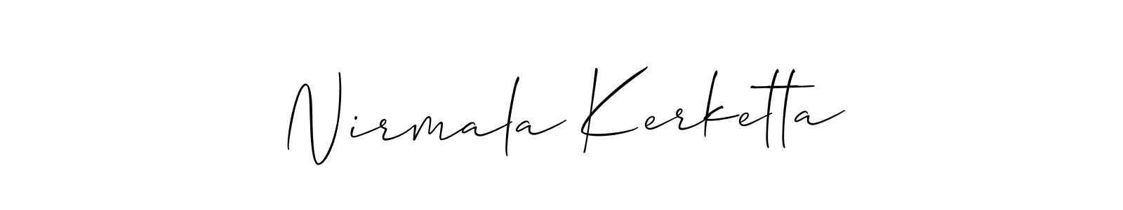 Also You can easily find your signature by using the search form. We will create Nirmala Kerketta name handwritten signature images for you free of cost using Allison_Script sign style. Nirmala Kerketta signature style 2 images and pictures png