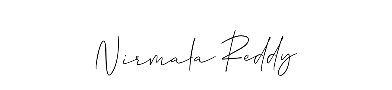 Make a short Nirmala Reddy signature style. Manage your documents anywhere anytime using Allison_Script. Create and add eSignatures, submit forms, share and send files easily. Nirmala Reddy signature style 2 images and pictures png