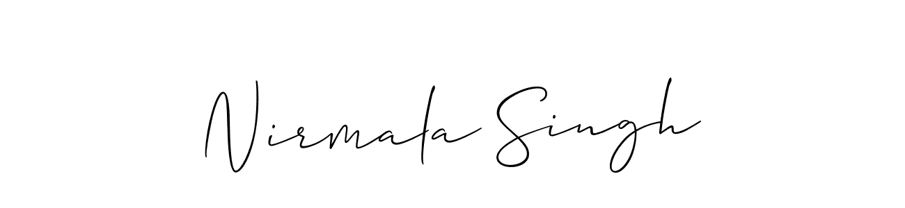 This is the best signature style for the Nirmala Singh name. Also you like these signature font (Allison_Script). Mix name signature. Nirmala Singh signature style 2 images and pictures png