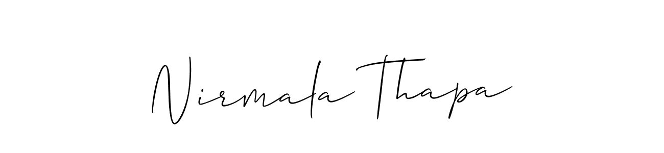 Here are the top 10 professional signature styles for the name Nirmala Thapa. These are the best autograph styles you can use for your name. Nirmala Thapa signature style 2 images and pictures png