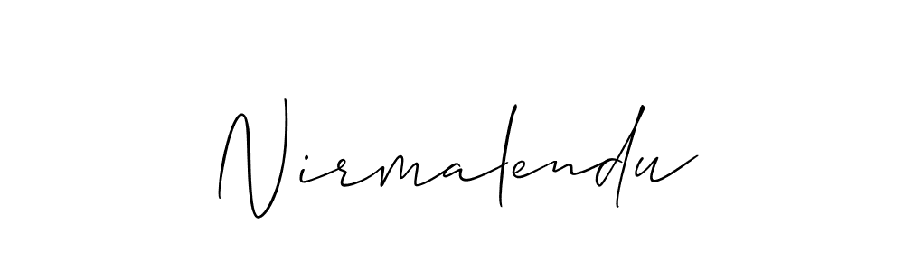 Allison_Script is a professional signature style that is perfect for those who want to add a touch of class to their signature. It is also a great choice for those who want to make their signature more unique. Get Nirmalendu name to fancy signature for free. Nirmalendu signature style 2 images and pictures png