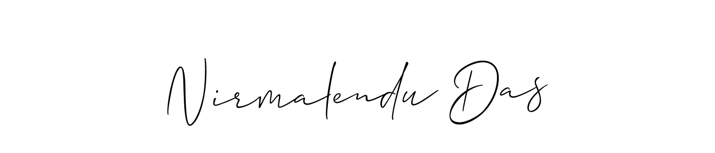 How to make Nirmalendu Das name signature. Use Allison_Script style for creating short signs online. This is the latest handwritten sign. Nirmalendu Das signature style 2 images and pictures png