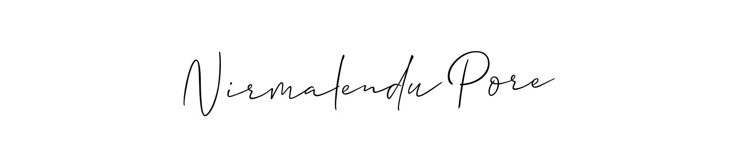 Best and Professional Signature Style for Nirmalendu Pore. Allison_Script Best Signature Style Collection. Nirmalendu Pore signature style 2 images and pictures png
