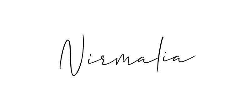 Best and Professional Signature Style for Nirmalia. Allison_Script Best Signature Style Collection. Nirmalia signature style 2 images and pictures png