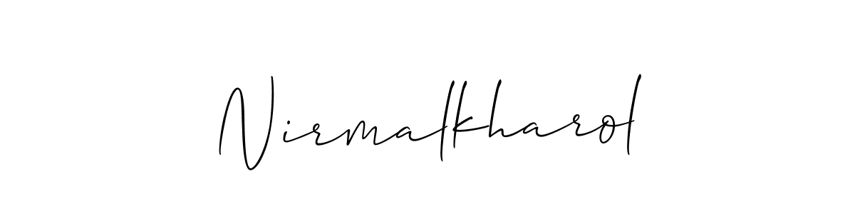 Here are the top 10 professional signature styles for the name Nirmalkharol. These are the best autograph styles you can use for your name. Nirmalkharol signature style 2 images and pictures png