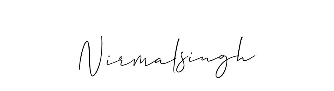 Best and Professional Signature Style for Nirmalsingh. Allison_Script Best Signature Style Collection. Nirmalsingh signature style 2 images and pictures png