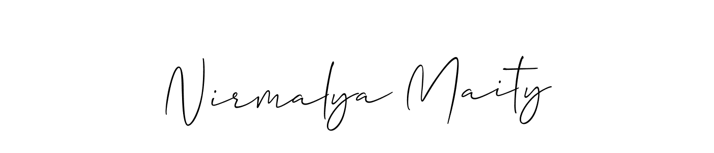 Once you've used our free online signature maker to create your best signature Allison_Script style, it's time to enjoy all of the benefits that Nirmalya Maity name signing documents. Nirmalya Maity signature style 2 images and pictures png