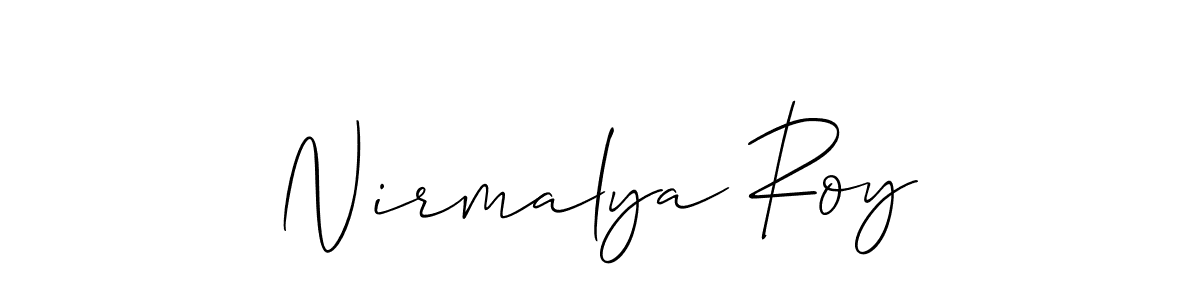 You can use this online signature creator to create a handwritten signature for the name Nirmalya Roy. This is the best online autograph maker. Nirmalya Roy signature style 2 images and pictures png