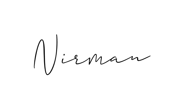 How to Draw Nirman signature style? Allison_Script is a latest design signature styles for name Nirman. Nirman signature style 2 images and pictures png