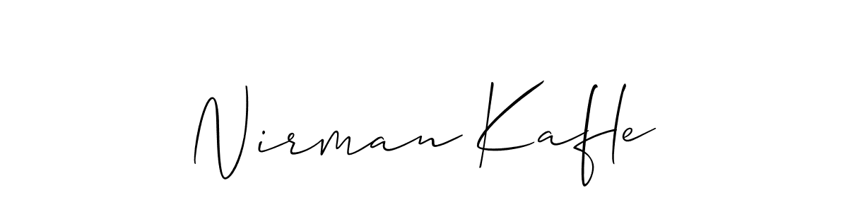 Design your own signature with our free online signature maker. With this signature software, you can create a handwritten (Allison_Script) signature for name Nirman Kafle. Nirman Kafle signature style 2 images and pictures png