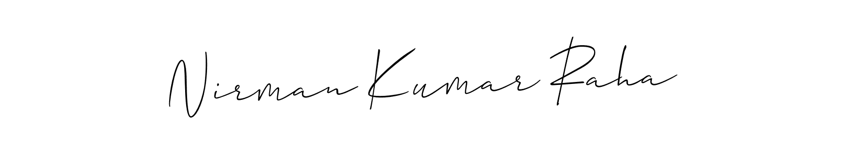 Check out images of Autograph of Nirman Kumar Raha name. Actor Nirman Kumar Raha Signature Style. Allison_Script is a professional sign style online. Nirman Kumar Raha signature style 2 images and pictures png