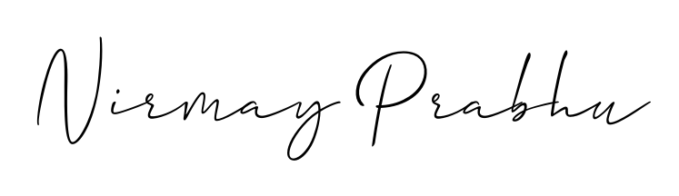 Make a beautiful signature design for name Nirmay Prabhu. With this signature (Allison_Script) style, you can create a handwritten signature for free. Nirmay Prabhu signature style 2 images and pictures png
