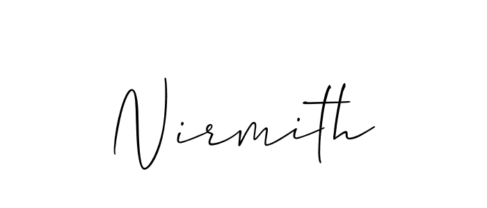 Once you've used our free online signature maker to create your best signature Allison_Script style, it's time to enjoy all of the benefits that Nirmith name signing documents. Nirmith signature style 2 images and pictures png