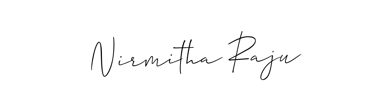 Make a beautiful signature design for name Nirmitha Raju. Use this online signature maker to create a handwritten signature for free. Nirmitha Raju signature style 2 images and pictures png