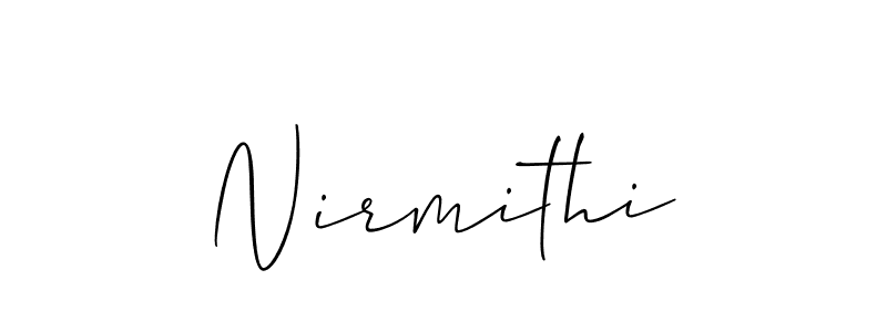 How to Draw Nirmithi signature style? Allison_Script is a latest design signature styles for name Nirmithi. Nirmithi signature style 2 images and pictures png