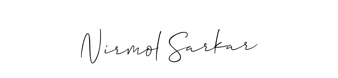 Check out images of Autograph of Nirmol Sarkar name. Actor Nirmol Sarkar Signature Style. Allison_Script is a professional sign style online. Nirmol Sarkar signature style 2 images and pictures png