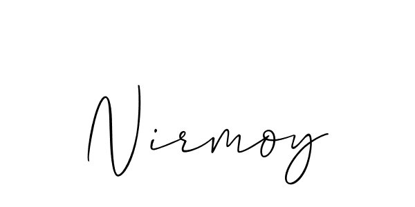 Make a beautiful signature design for name Nirmoy. With this signature (Allison_Script) style, you can create a handwritten signature for free. Nirmoy signature style 2 images and pictures png