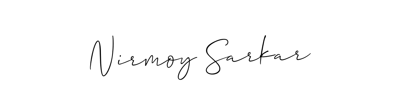 if you are searching for the best signature style for your name Nirmoy Sarkar. so please give up your signature search. here we have designed multiple signature styles  using Allison_Script. Nirmoy Sarkar signature style 2 images and pictures png