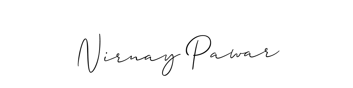 This is the best signature style for the Nirnay Pawar name. Also you like these signature font (Allison_Script). Mix name signature. Nirnay Pawar signature style 2 images and pictures png