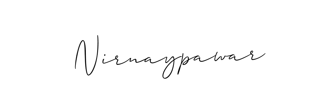 You should practise on your own different ways (Allison_Script) to write your name (Nirnaypawar) in signature. don't let someone else do it for you. Nirnaypawar signature style 2 images and pictures png