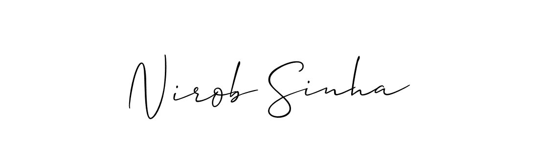 Here are the top 10 professional signature styles for the name Nirob Sinha. These are the best autograph styles you can use for your name. Nirob Sinha signature style 2 images and pictures png