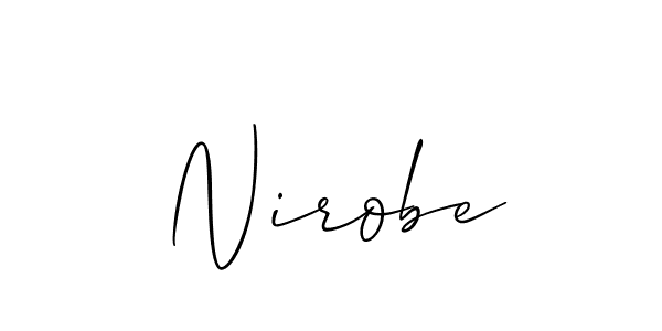 You can use this online signature creator to create a handwritten signature for the name Nirobe. This is the best online autograph maker. Nirobe signature style 2 images and pictures png