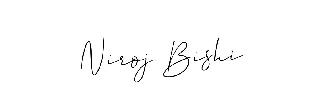 You can use this online signature creator to create a handwritten signature for the name Niroj Bishi. This is the best online autograph maker. Niroj Bishi signature style 2 images and pictures png