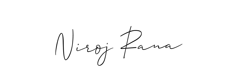 Niroj Rana stylish signature style. Best Handwritten Sign (Allison_Script) for my name. Handwritten Signature Collection Ideas for my name Niroj Rana. Niroj Rana signature style 2 images and pictures png