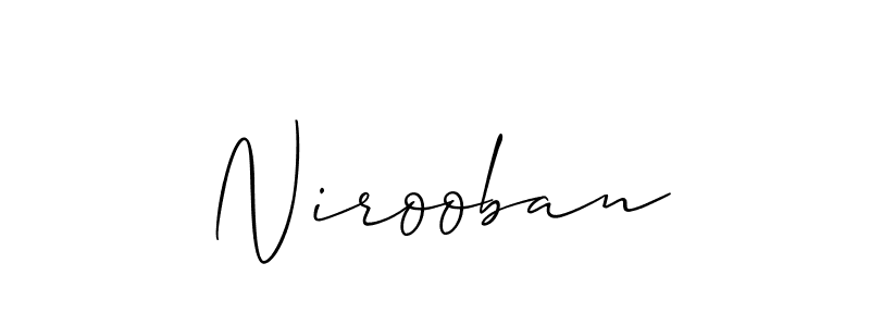 Nirooban stylish signature style. Best Handwritten Sign (Allison_Script) for my name. Handwritten Signature Collection Ideas for my name Nirooban. Nirooban signature style 2 images and pictures png