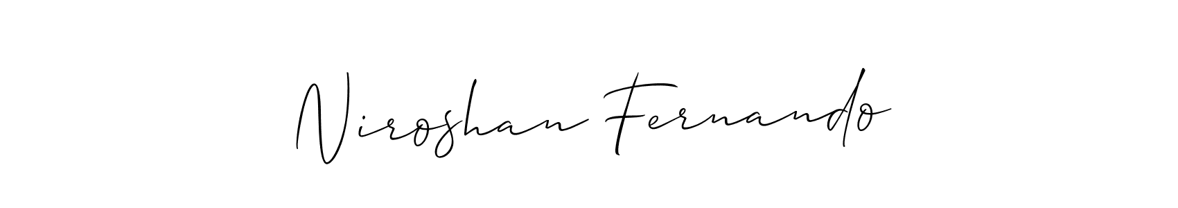 Similarly Allison_Script is the best handwritten signature design. Signature creator online .You can use it as an online autograph creator for name Niroshan Fernando. Niroshan Fernando signature style 2 images and pictures png
