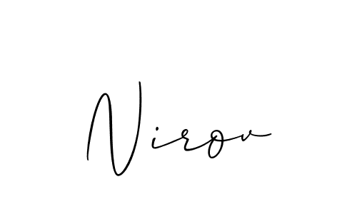 Best and Professional Signature Style for Nirov. Allison_Script Best Signature Style Collection. Nirov signature style 2 images and pictures png