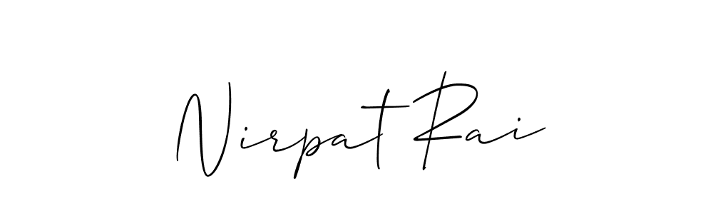 Nirpat Rai stylish signature style. Best Handwritten Sign (Allison_Script) for my name. Handwritten Signature Collection Ideas for my name Nirpat Rai. Nirpat Rai signature style 2 images and pictures png