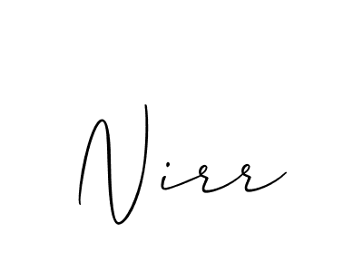 It looks lik you need a new signature style for name Nirr. Design unique handwritten (Allison_Script) signature with our free signature maker in just a few clicks. Nirr signature style 2 images and pictures png