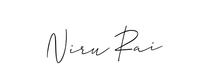 Make a beautiful signature design for name Niru Rai. Use this online signature maker to create a handwritten signature for free. Niru Rai signature style 2 images and pictures png