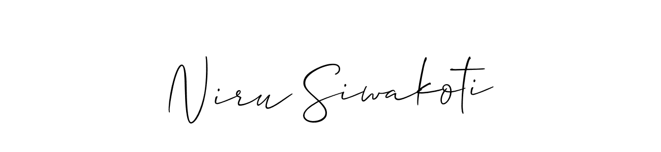 Once you've used our free online signature maker to create your best signature Allison_Script style, it's time to enjoy all of the benefits that Niru Siwakoti name signing documents. Niru Siwakoti signature style 2 images and pictures png